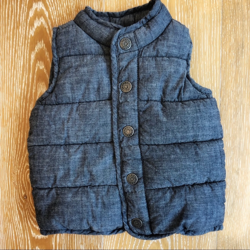 18-24 month chambray Old Navy puffer vest